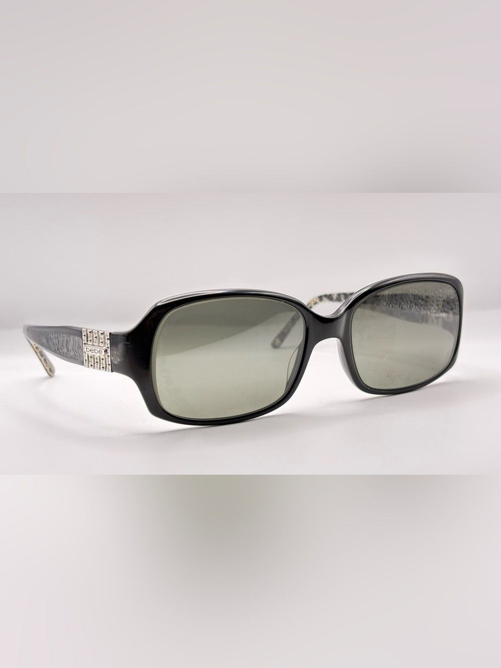 Bebe Black Oval Sunglasses Frames Only